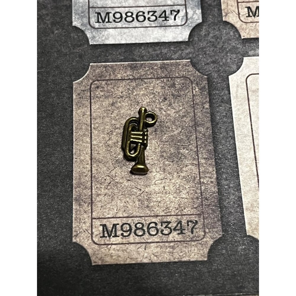 Musical Brass Trumpet Jewelry Charm